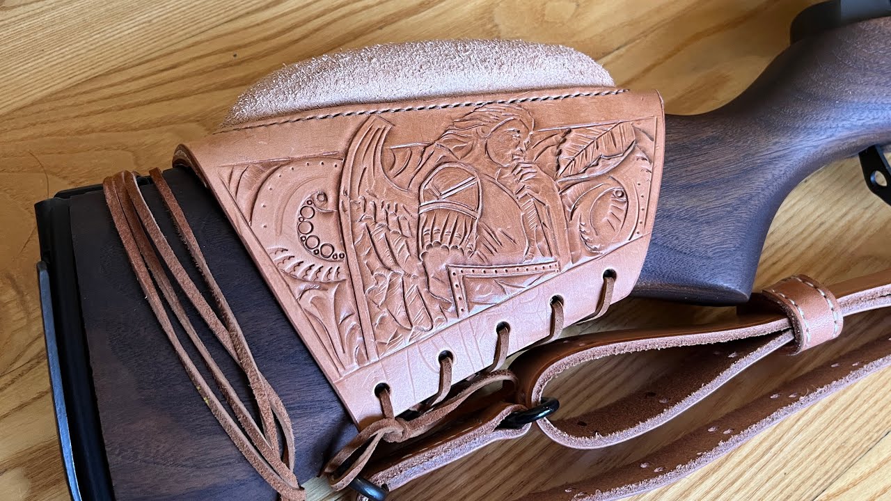 Making A Custom Leather Rifle Cheek Rest - Using A Wet Mold