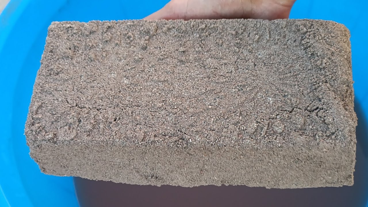 Brand New Video || Brown dirt long flat bars crumbling and dipping with dry crumbling on paste