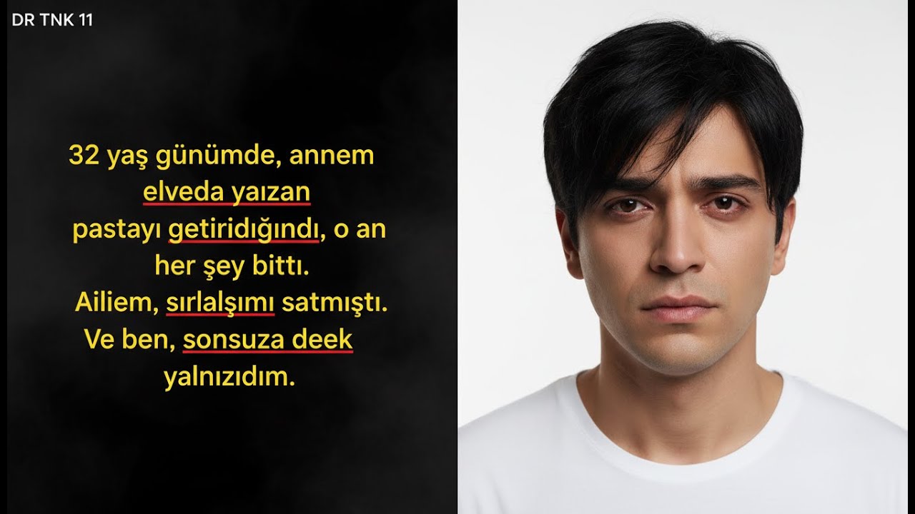 32 YAŞ GÜNÜMDE ÜZERİNDE ELVEDA YAZAN PASTA VERDİLER, O GÜN AİLEMLE BİTTİM