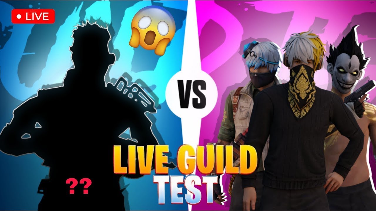 🔴LIVE 1V2 GUILD TEST FREEFIRE || CUSTOM ROOM LIVE || #ffguildtestlive #ffliveguildtest #freefirelive