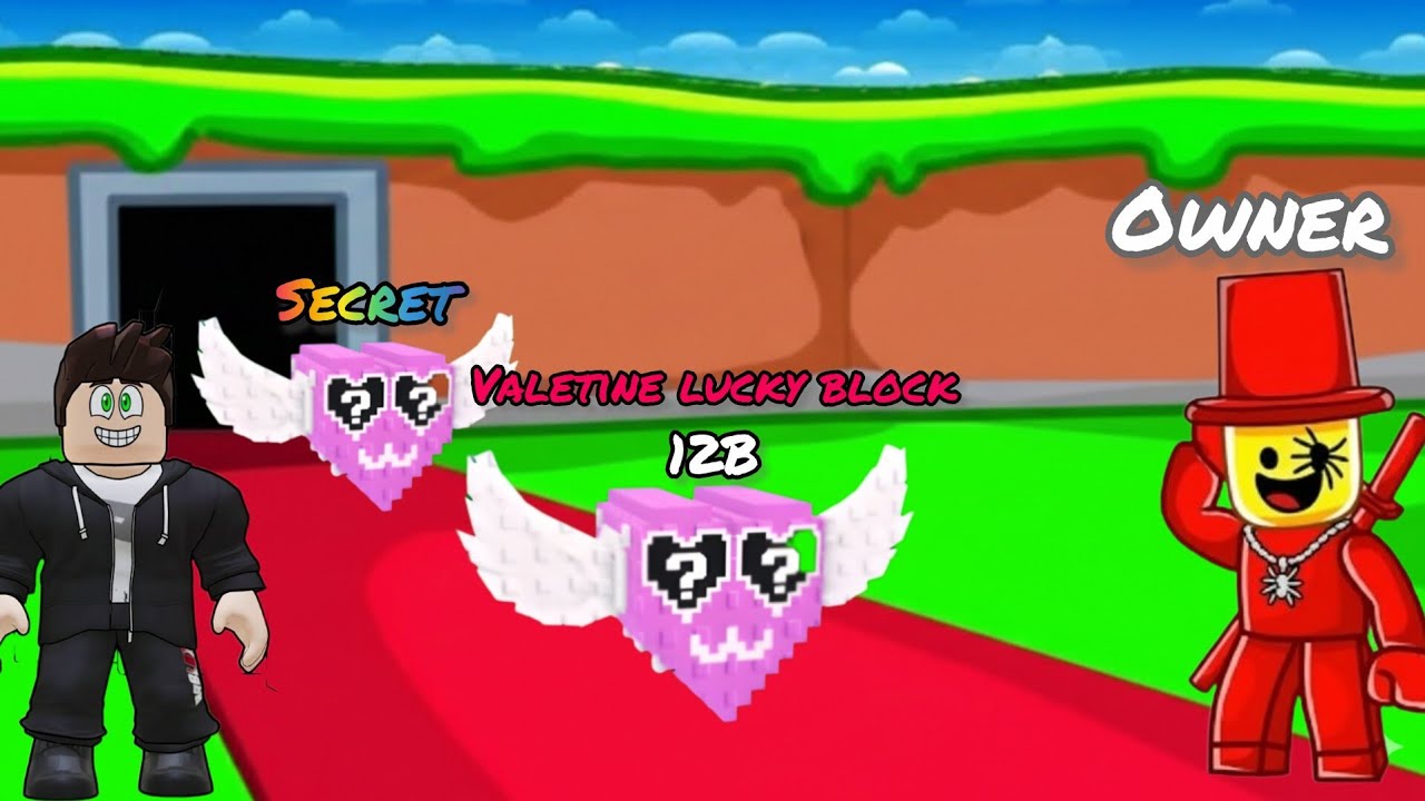 I stole the Newest Valentine Lucky blocks in Steal a Brainrot..