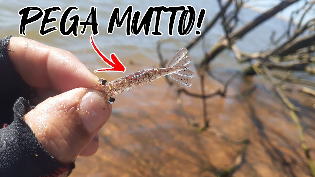 MICRO CAMARÃO NÃO FALHA MUITOS PEIXES - PESCA ULTRA LIGHT