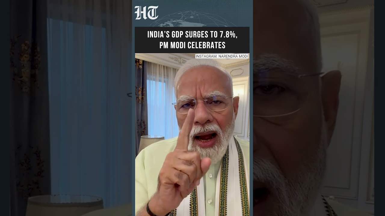 India&rsquo;s GDP Growth Hits 7.8% in Q1 FY27, PM Modi Calls It &lsquo;Herculean Feat&rsquo; #Shorts