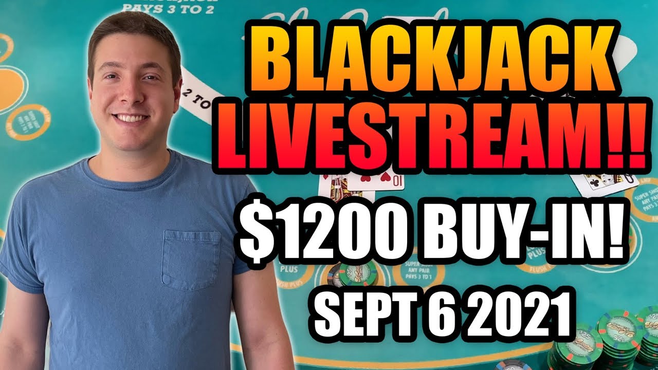 LIVE: AWESOME WINNING BLACKJACK SESSION! $1200 Buy In! Victor&rsquo;s First Solo Blackjack Session!