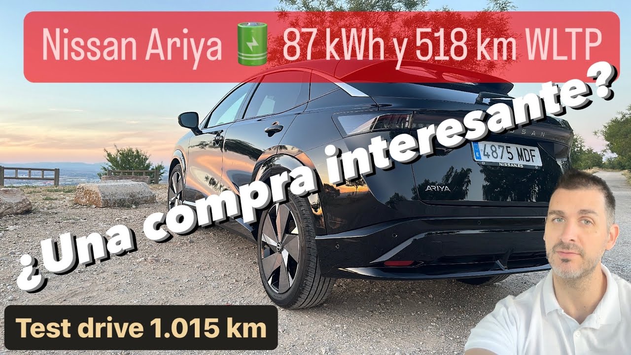 Una semana con Nissan Ariya 87 kWh y 518 km WLTP | Test Drive 1015 km | Viaje Madrid-Burgos 513 km