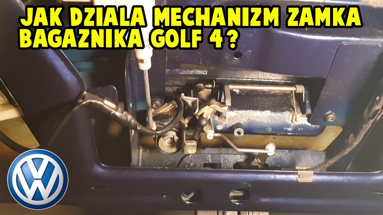 Mechanizm zamka bagażnika VW Golf 4/IV