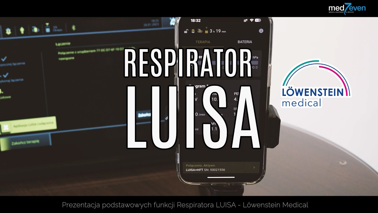 Respirator LUISA - Löwenstein Medical - Podstawowe Funkcje - #medseven