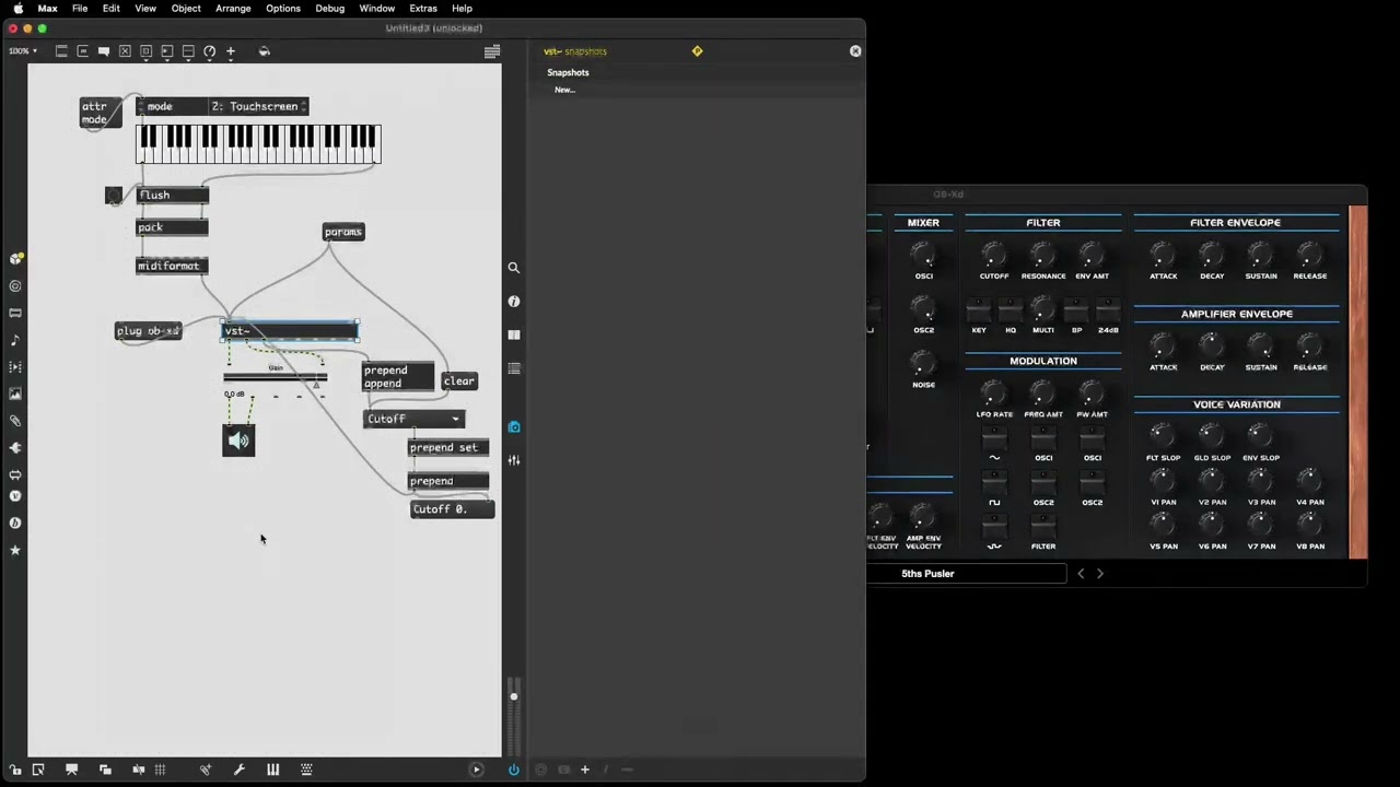 Max/MSP: Размещение VST-плагинов в Max