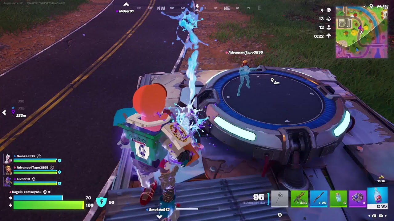 Playing Fortnite