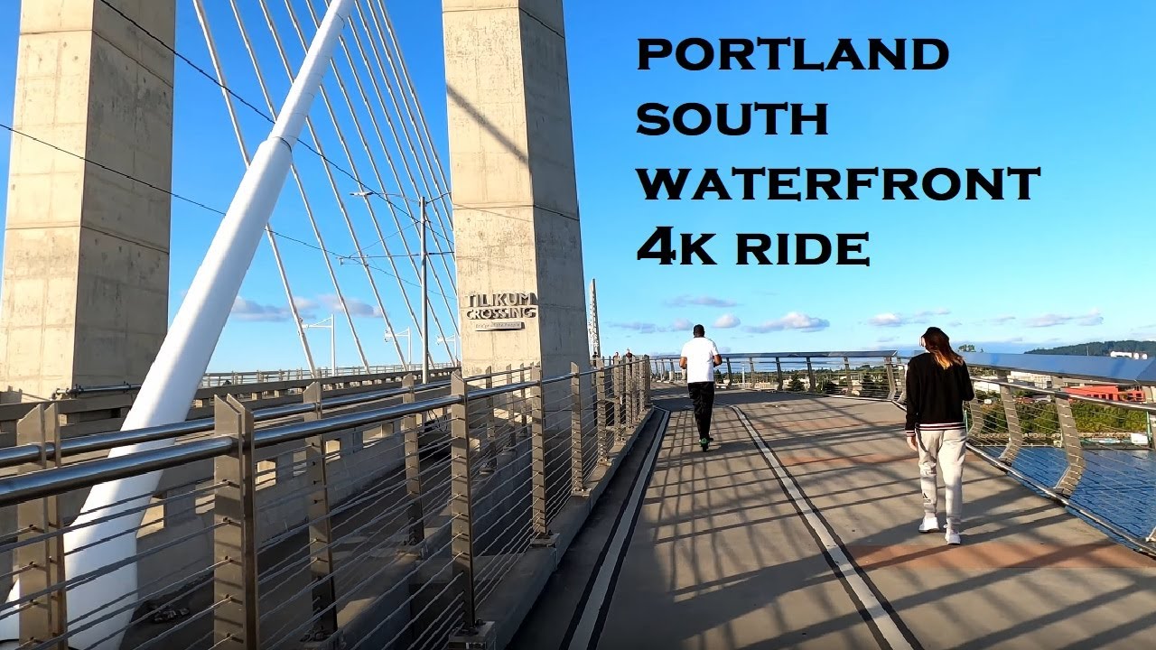 Portland, Oregon | South Waterfront | 4k Scooter Ride | Tilikum Bridge