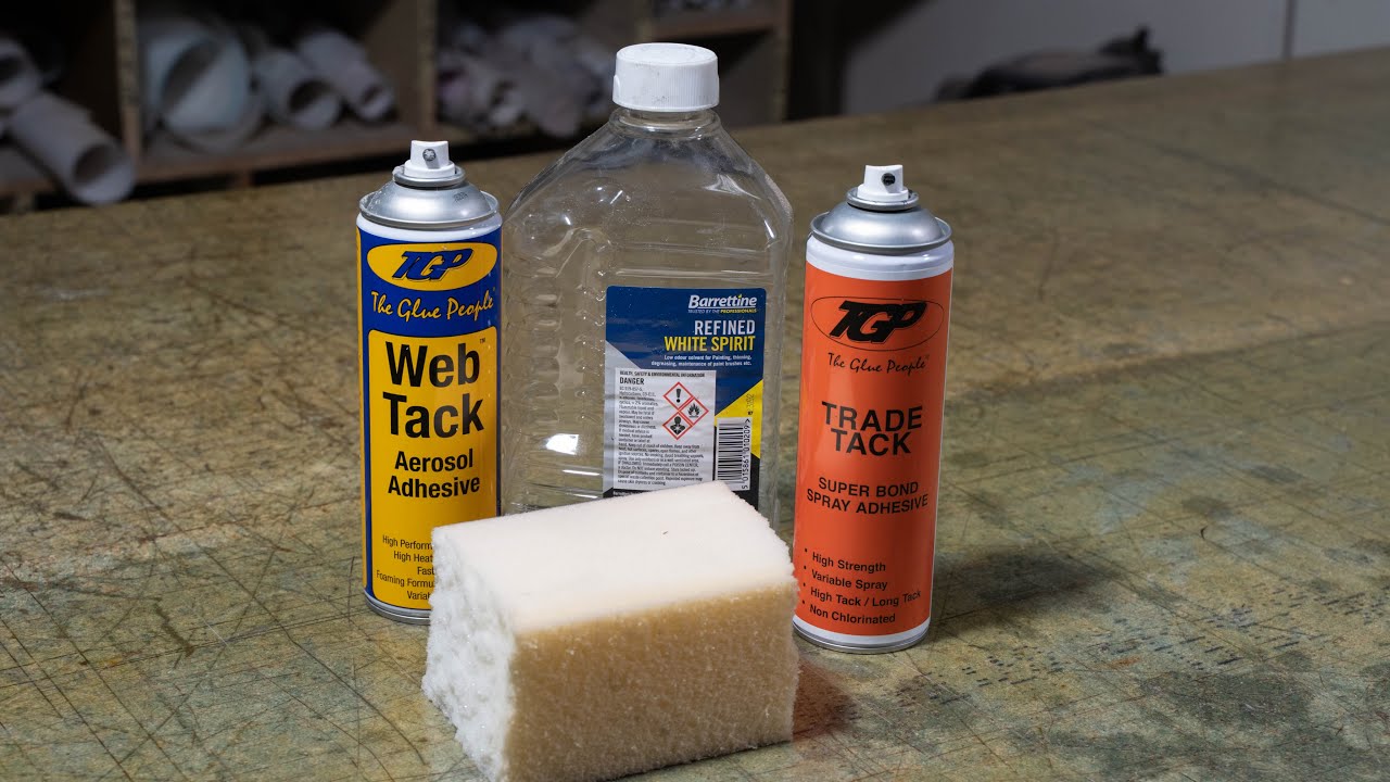 how to remove spray adhesive