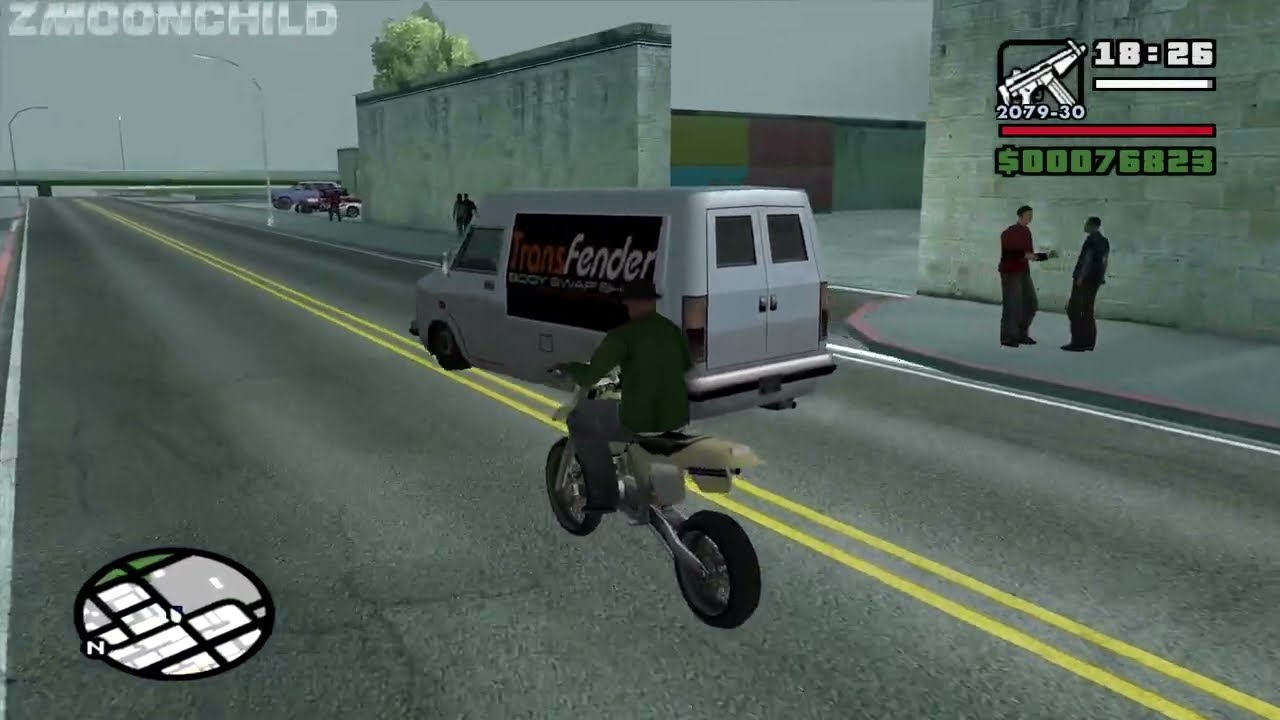 Outrider starting with a 4 Star Wanted Level - Syndicate mission 5 - GTA San Andreas