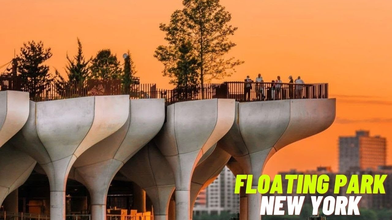 Little Island New York! Artificial Island. Man made island New York Walk
