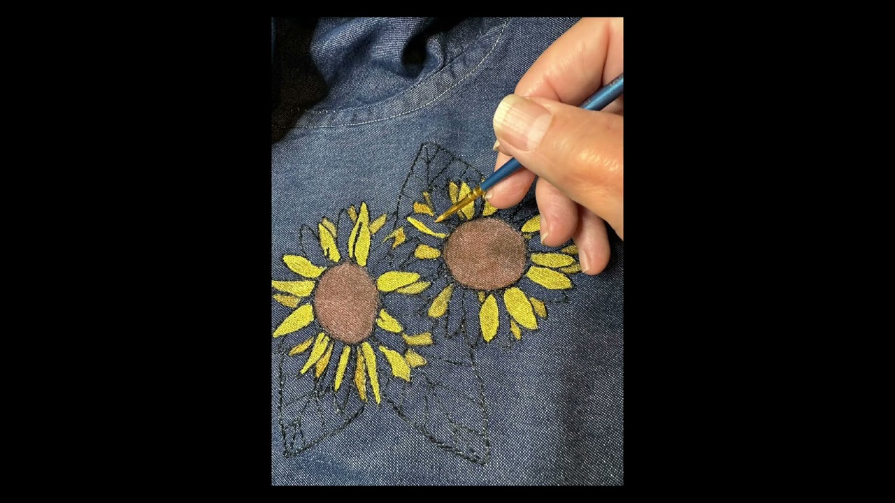 Painting on a Denim Shirt