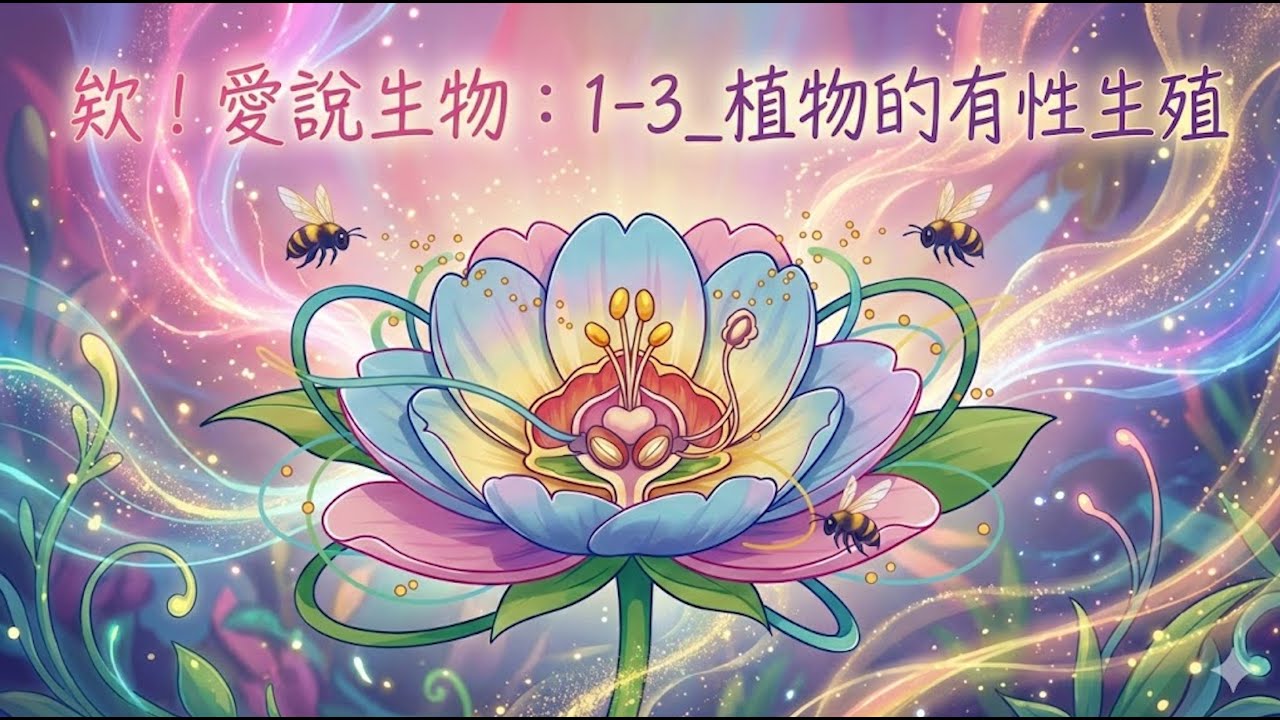 欸！愛說生物：1-3 植物的有性生殖｜花朵的秘密生活與花粉的偉大遠征！