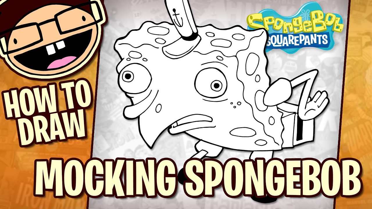 How to Draw MOCKING SPONGEBOB (SpOnGeBoB SqUaRePaNtS) | Narrated Step-by-Step Tutorial