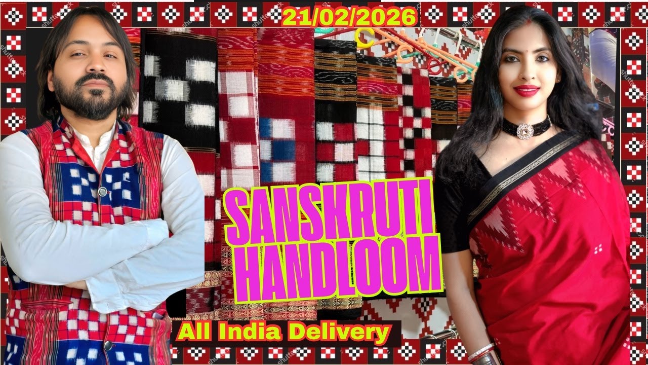 Sanskruti Handloom New Collection Unboxing 🔥 | Sambalpuri Handloom Sarees | 8763283424