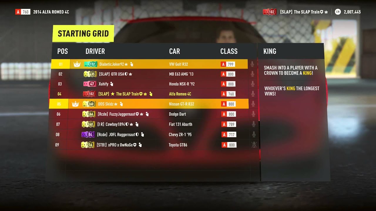 Forza Horizon 2 KING! I Beat My Record! Online Open Lobby (Focus,Lancer,4C) | SLAPTrain