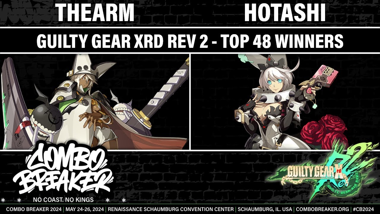 COMBO BREAKER 2024 TOP 48 WINNERS - TheArm (Ramlethal) vs Hotashi (Elphelt) - Guilty Gear Xrd REV 2