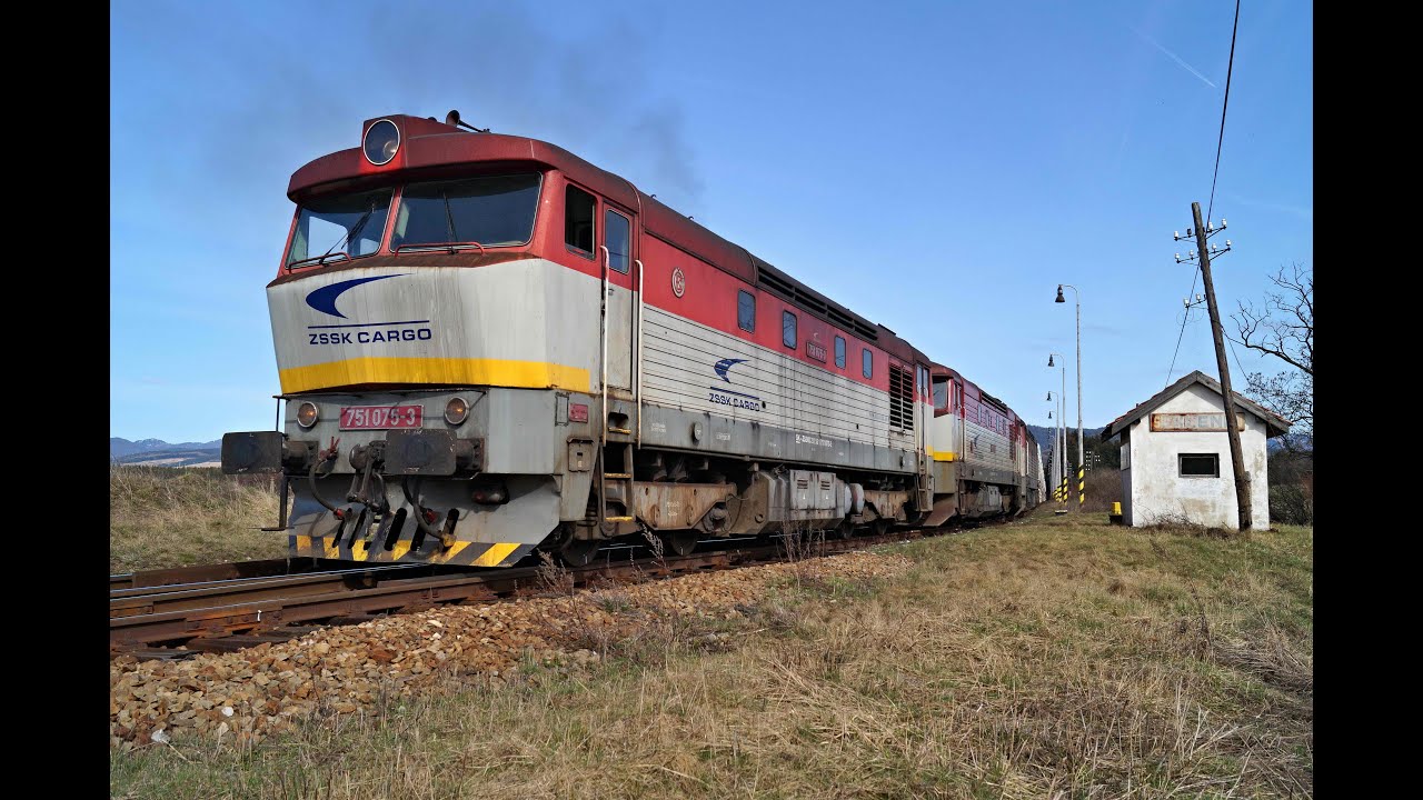 Vlaky Slovensko - Rozjazd Bardotiek 751.075+751.204+751.128
