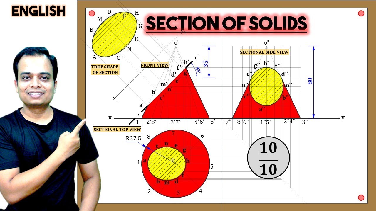 Section of Solid || Problem 1_CONE || Zero😥 to 😎Hero || 2024