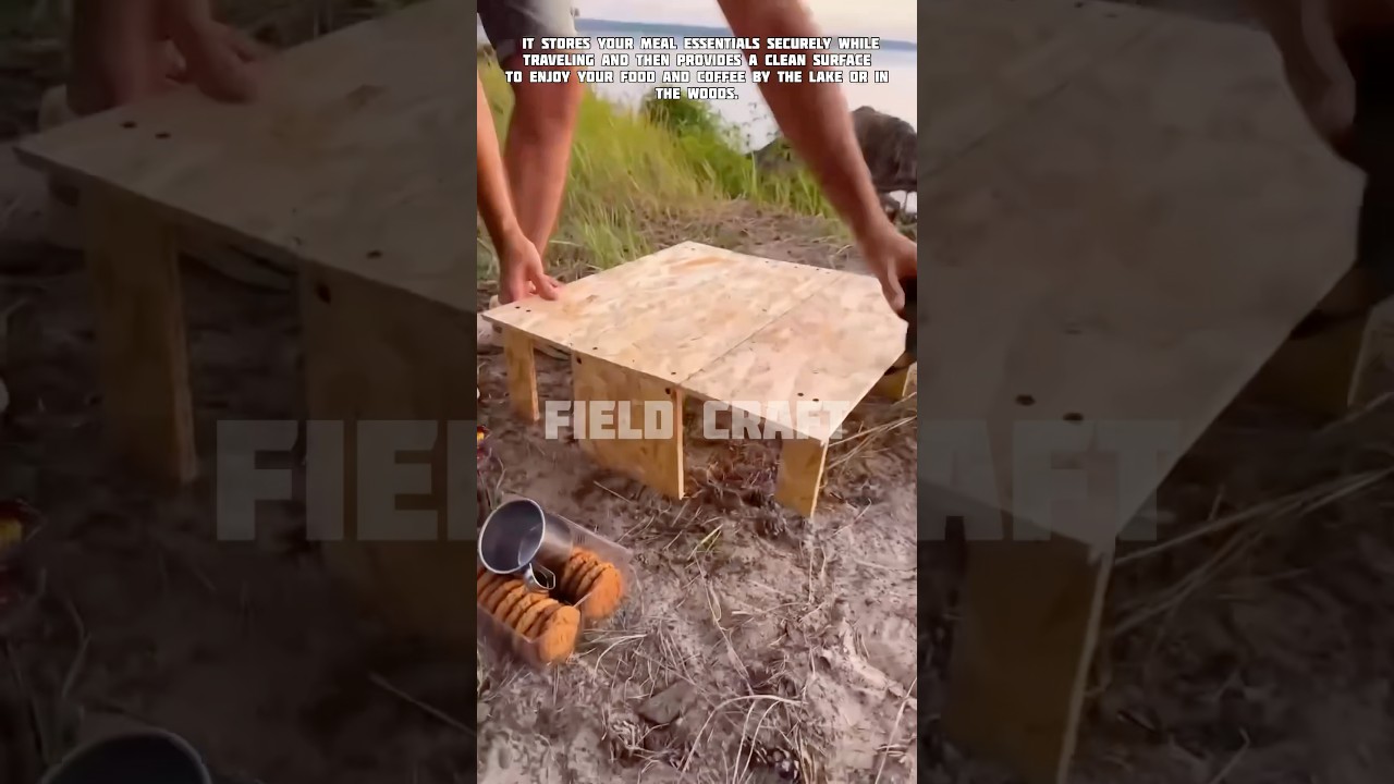 Wooden Picnic Box for Easy Outdoors👌