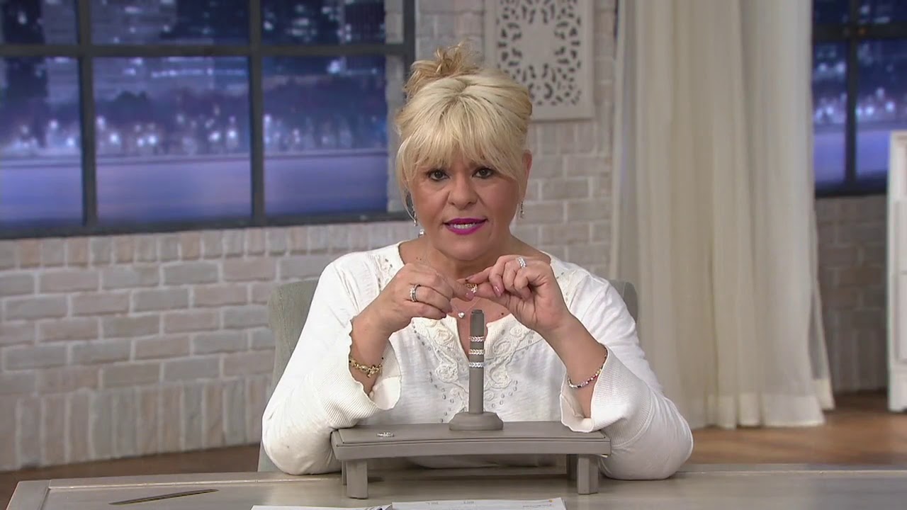 Diamonique Olive Leaf Band Ring, Sterling Silver on QVC