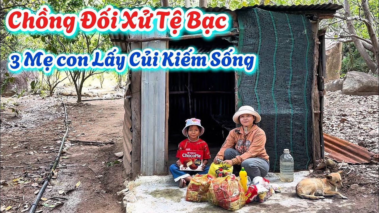 Xót Thương 3 Mẹ Con, Bị Chồng Đối Xử Tệ Bạc. Lấy Củi Kiếm Sống Qua Ngày. | 720