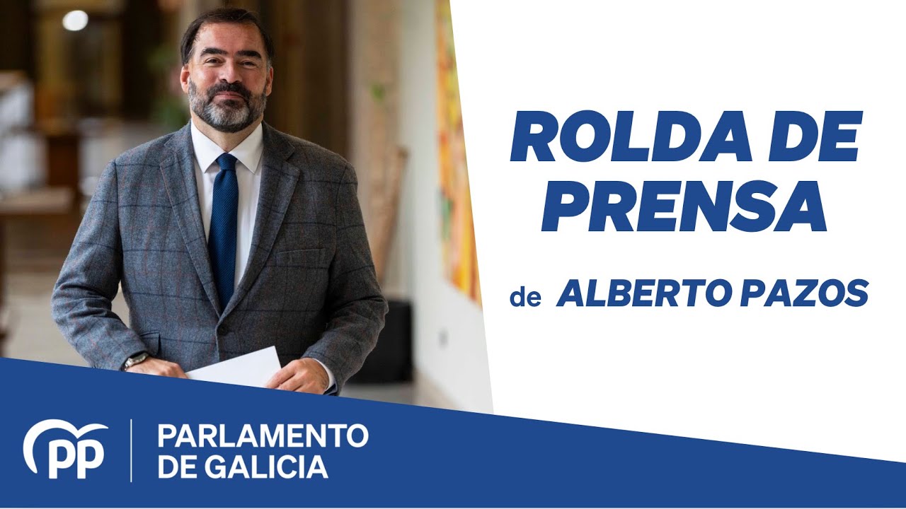 Rolda de prensa de Alberto Pazos, 15 de xaneiro de 2026
