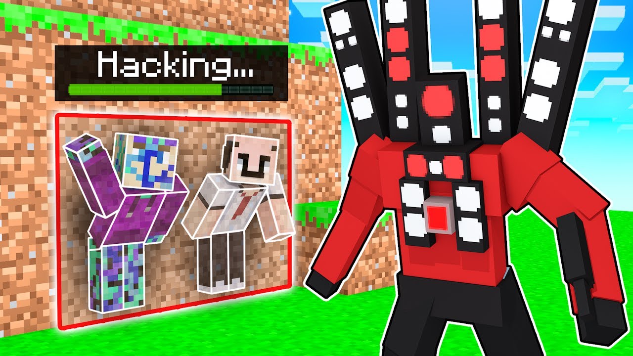 I CHEATED in Hide n Seek vs TITAN SPEAKERMAN in Minecraft!
