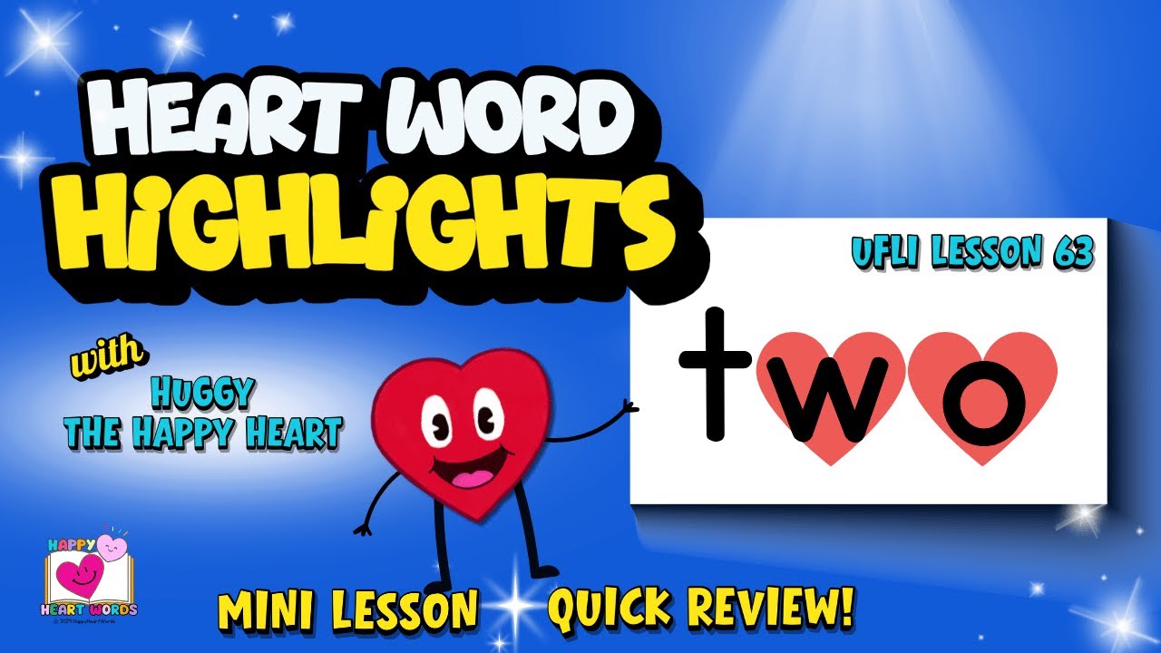 3-Minute Lesson for Sight Word TWO | UFLI Lesson 63 Irregular Heart Word | Great for Review!