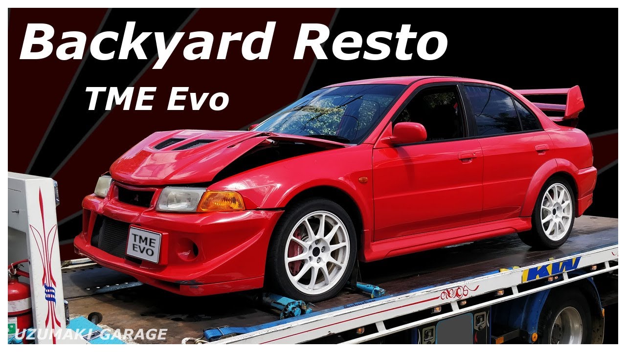 Mitsubishi Evo Restore in Backyard - Tommi Makinen Edition Evolution 6.5 Repair Restoration
