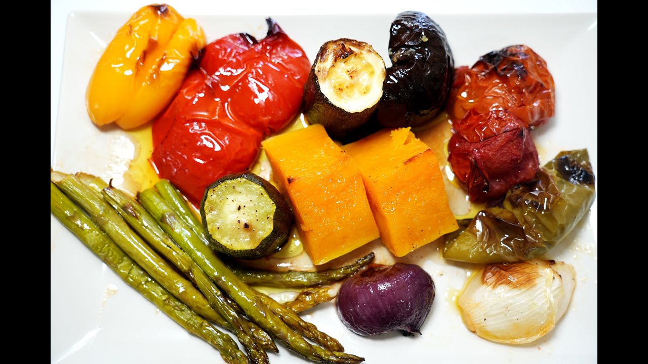 Parrillada de verduras al horno receta fácil, casera y saludable😋👌
