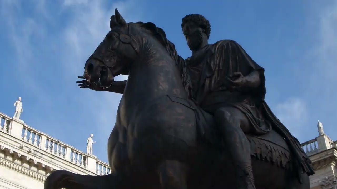 I Капитолийский Холм Дворец Капитолий Марк Аврелий Рим Capitol Hill Palace Statue Aurelius Rome 2021