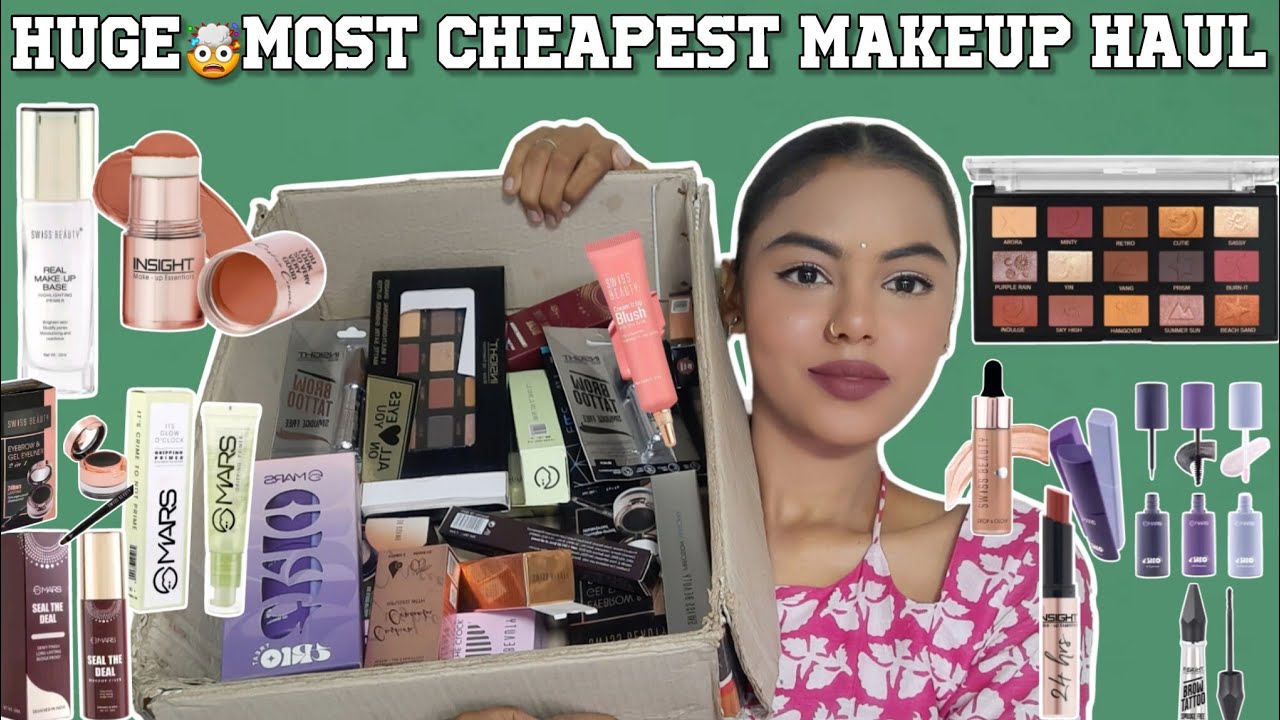 HUGE🤯 Most Affordable Makeup Haul | Insight, Swiss beauty, Mars |New Makeup launches|