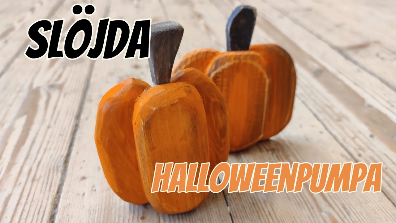 Slöjda en pumpa - Halloweenslöjd!