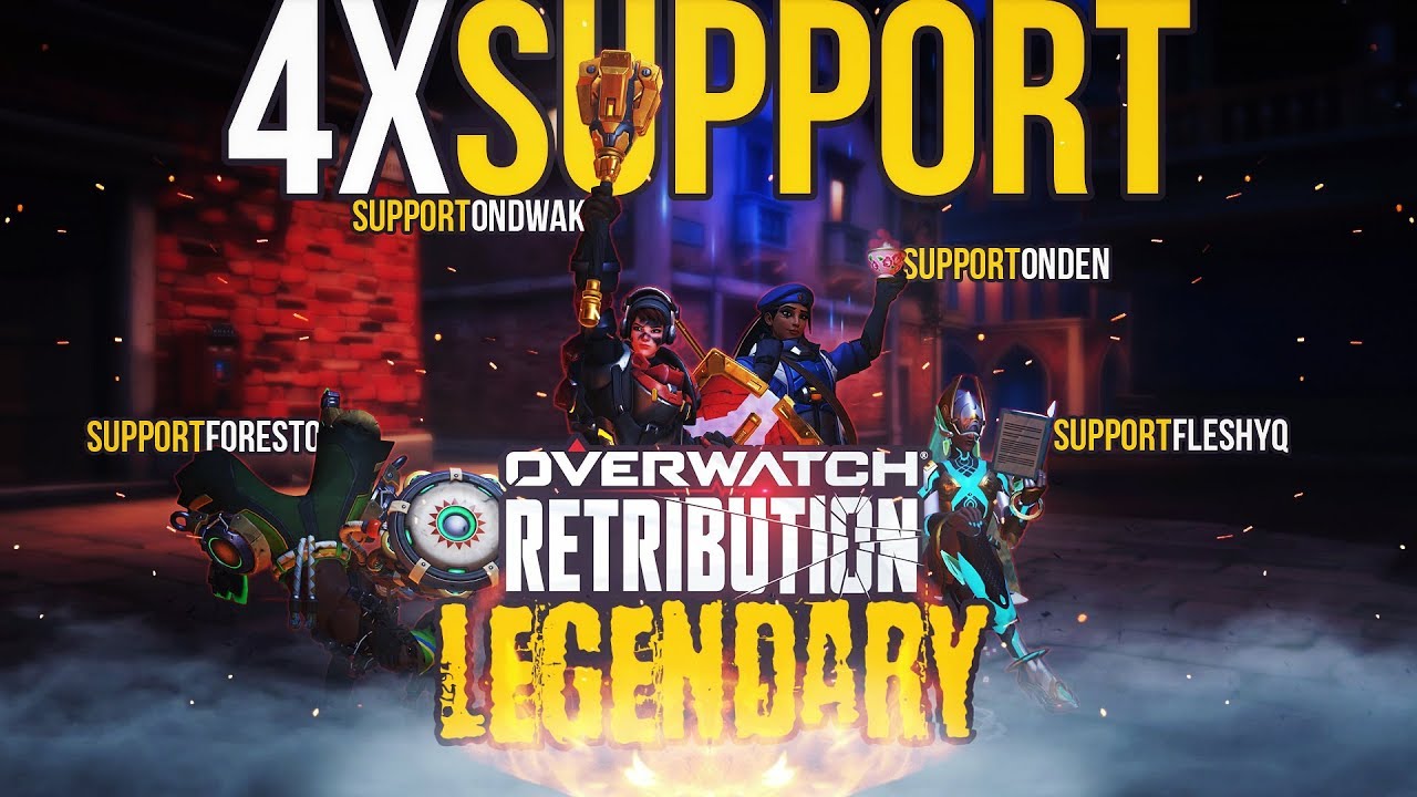 *LEGENDARY* RETRIBUTION vs 4 SUPPORTS!!! [Insane Strategy]
