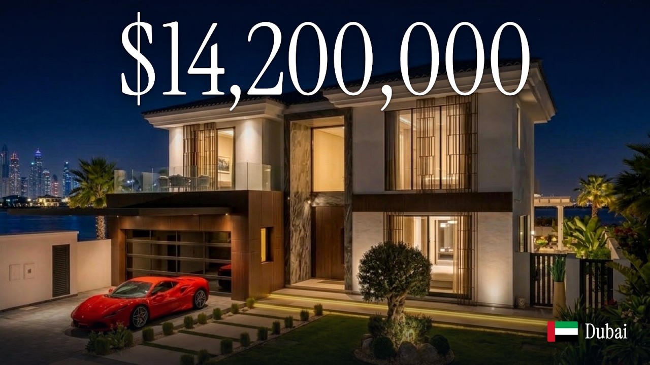 Inside a $14,200,000 Dubai Beachfront Villa With Atlantis Views