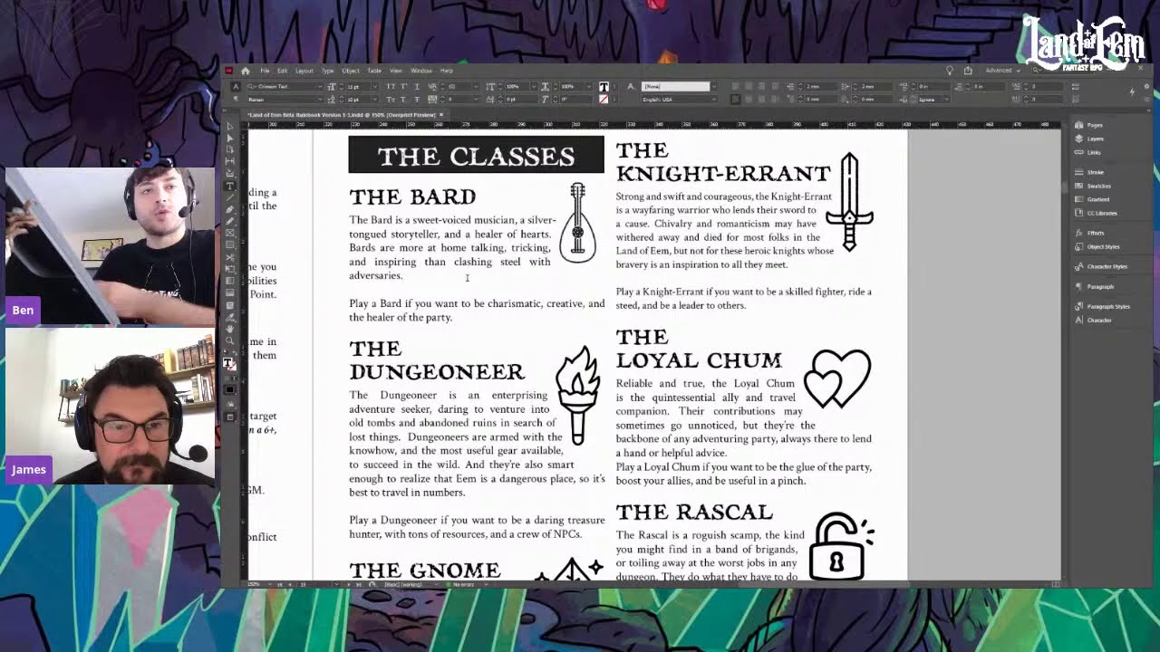 Land of Eem RPG Livestream 15: How to Play Land of Eem