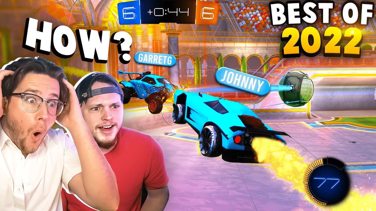 Нуб Rocket League (мой лучший друг) реагирует на САМЫЕ БЕЗУМНЫЕ голы 2022 года