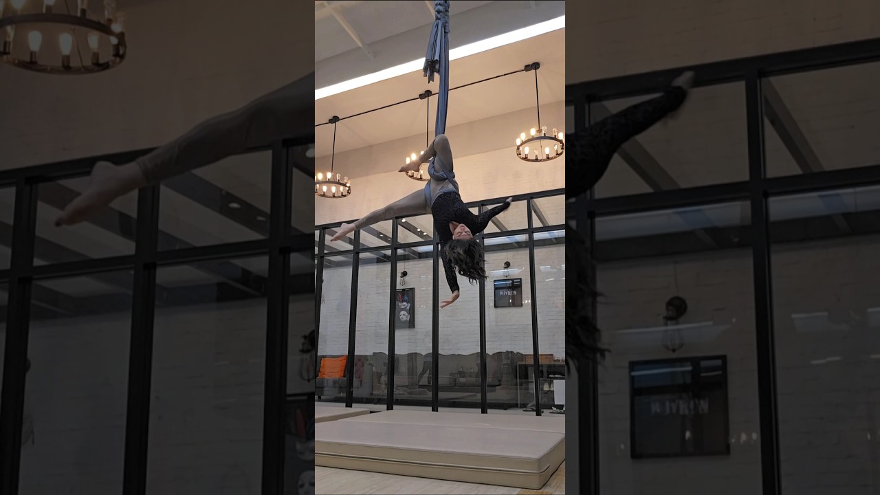 Aerial Hammock Single Star Drop #aerialhammock #aerialsling