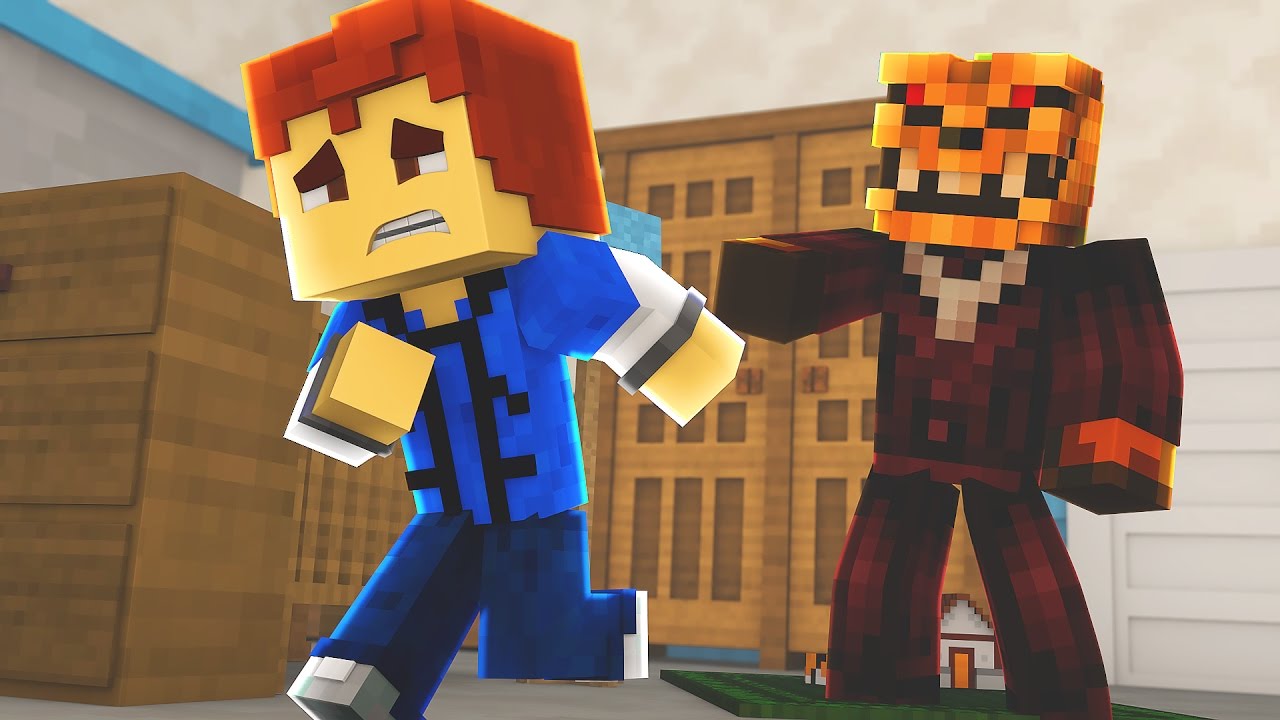 Minecraft Daycare - EVIL PUMPKIN CARVING !?