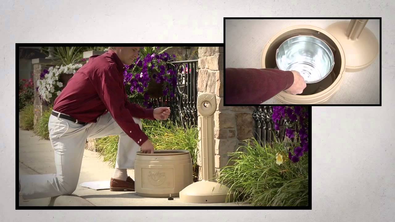 Smokers Cease-Fire Cigarette Receptacle