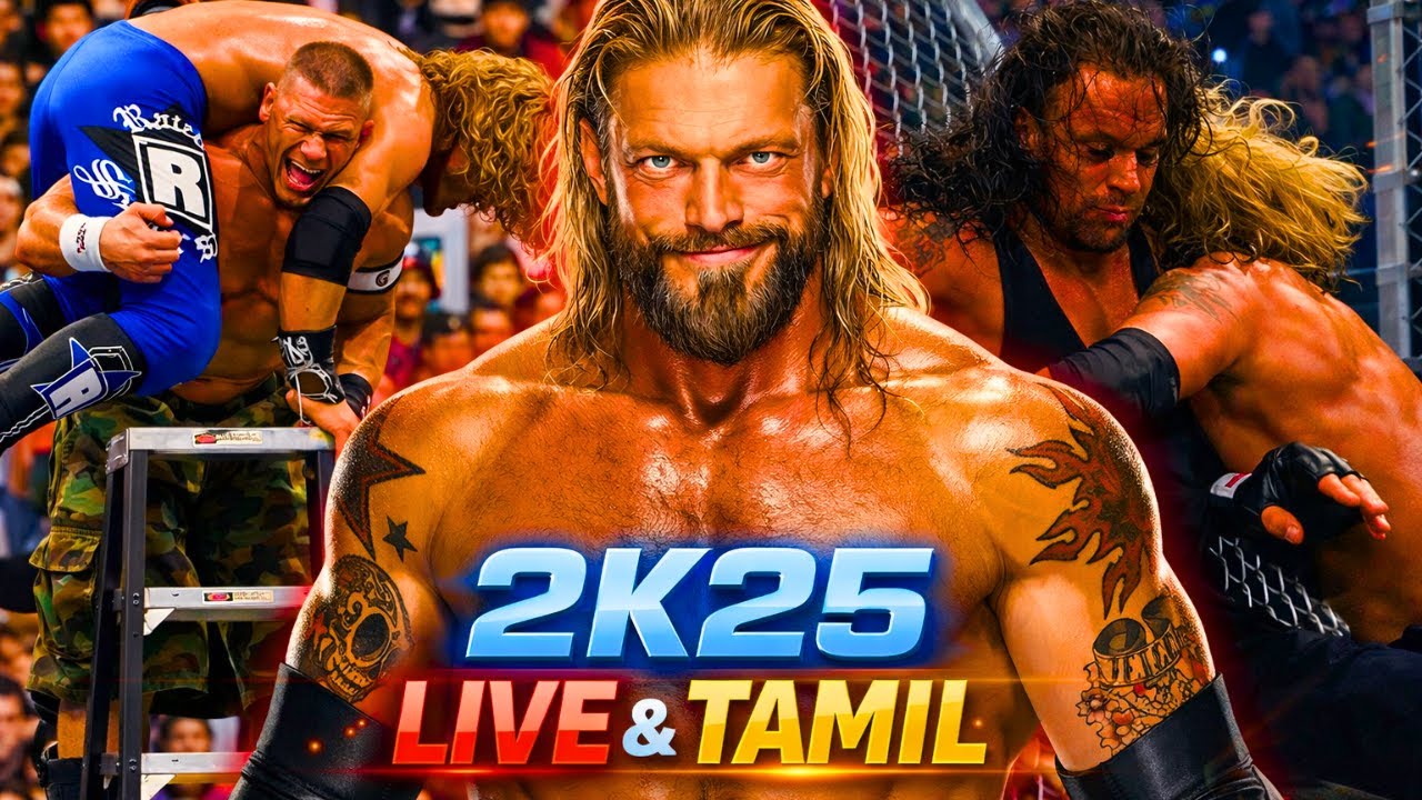 WWE 2K25 Edge Special Tamil Gameplay | Rated R Superstar Returns | Commander VKI | CMDVKI