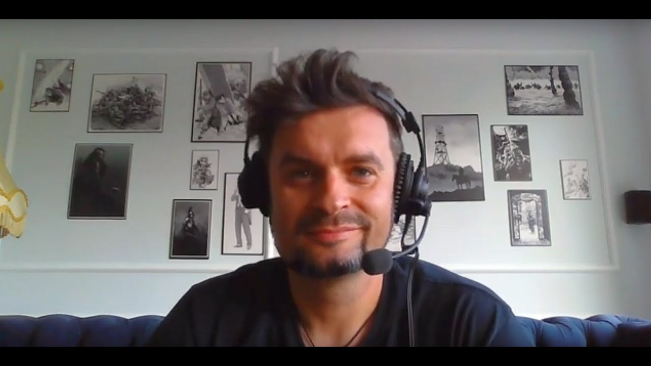 Michał Gołkowski i jego wirtualna lekcja dla młodzieży o pisaniu książek.