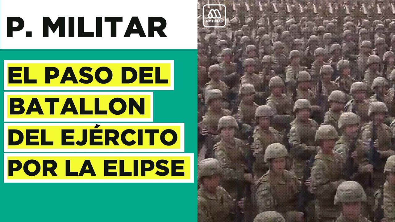 Parada Militar: Batallón de infantería entona el himno del Regimiento Reforzado Chacabuco