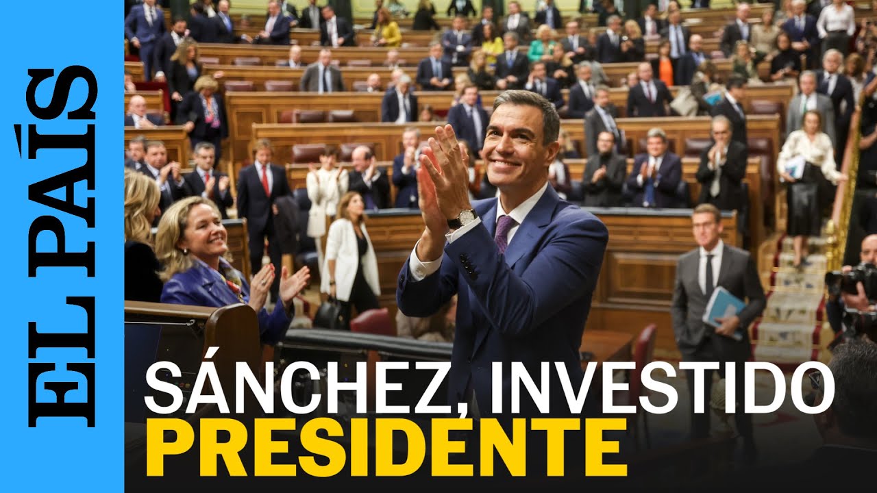 INVESTIDURA | Pedro Sánchez, investido presidente en primera votación con 179 votos | EL PAÍS