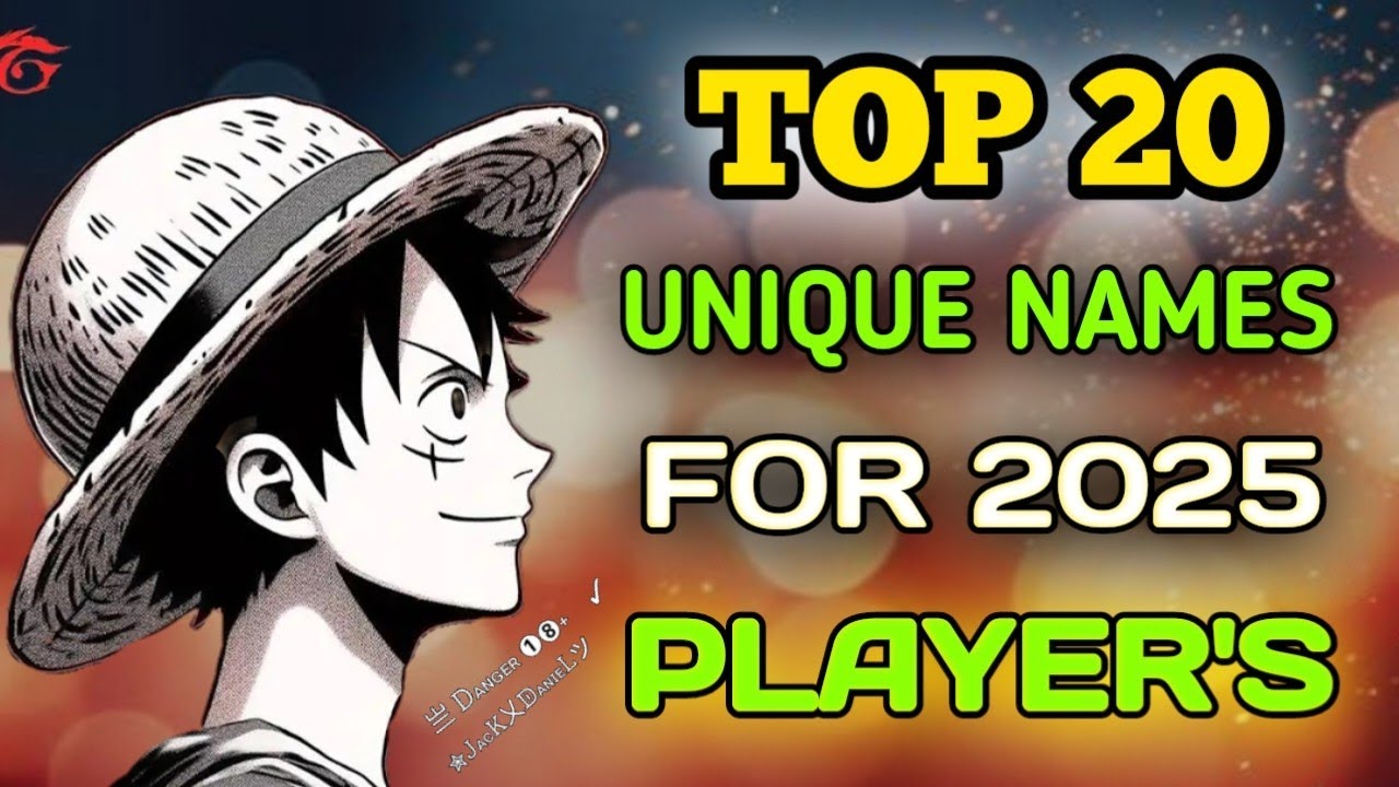 TOP 20 UNIQUE😱NAME IN FREE FIRE FOR 2025 PLAYER'S | ATTITUDE NAMES IN FREEFIRE |