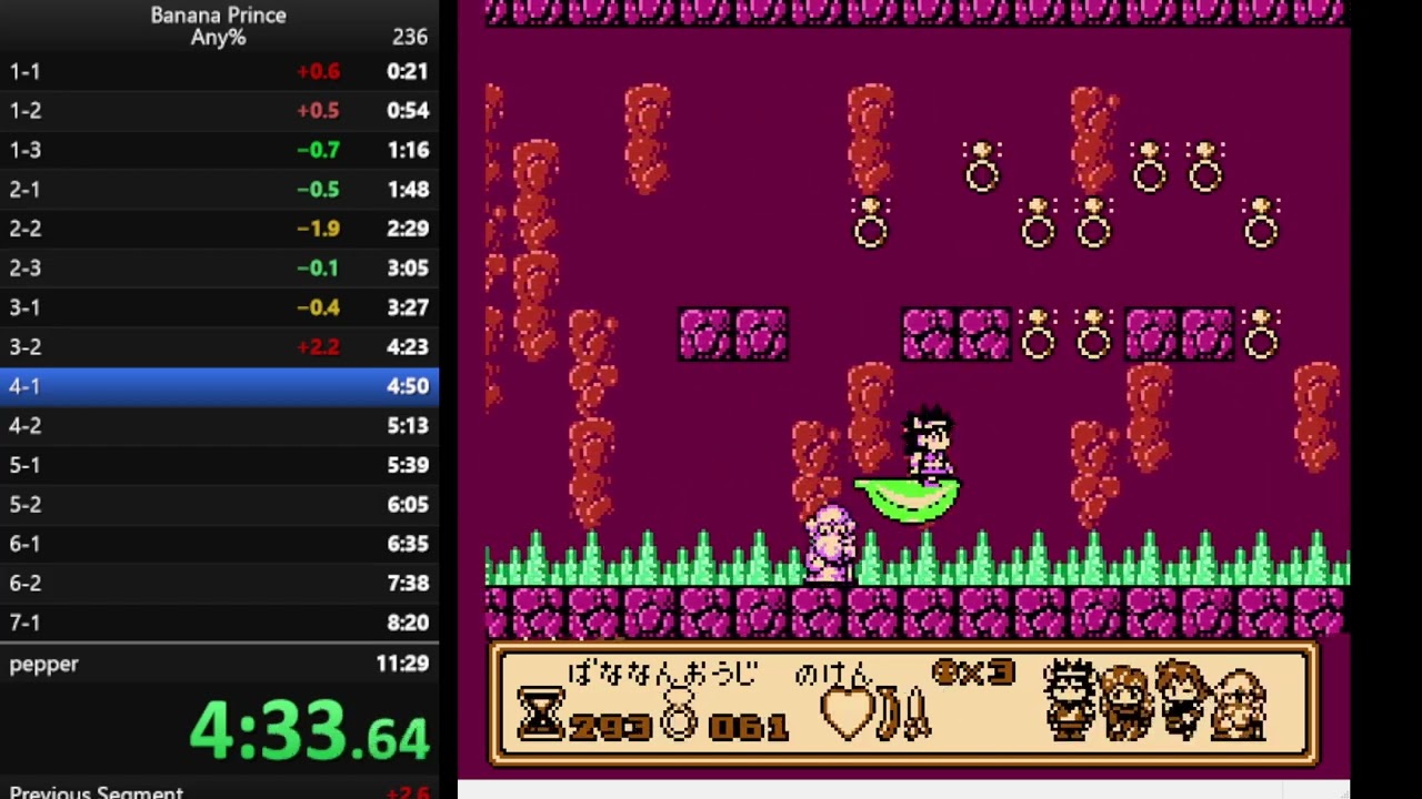 banana prince speedrun World Record (WR Any%) 11:15