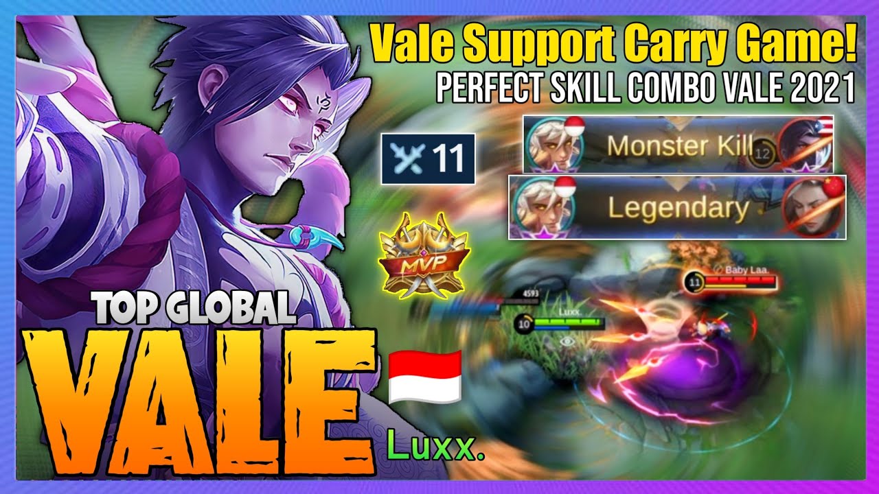 Vale Support Carry the Game - Vale Best Build 2021 [ Top Global Vale ] Luxx. - Mobile Legends